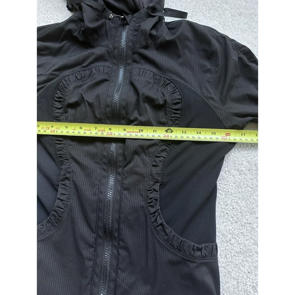 Lululemon Dance Studio Jacket III Reversible Heathered Black Size 6